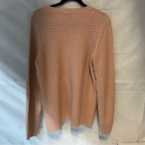 b.young Loose Knit Mara Long Sleeve Top sweater with side button detail large - Picture 8 of 10